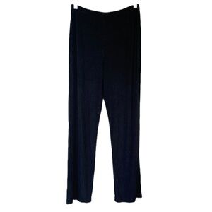 Chico's Travelers Size 1 Black Straight-Leg Pants